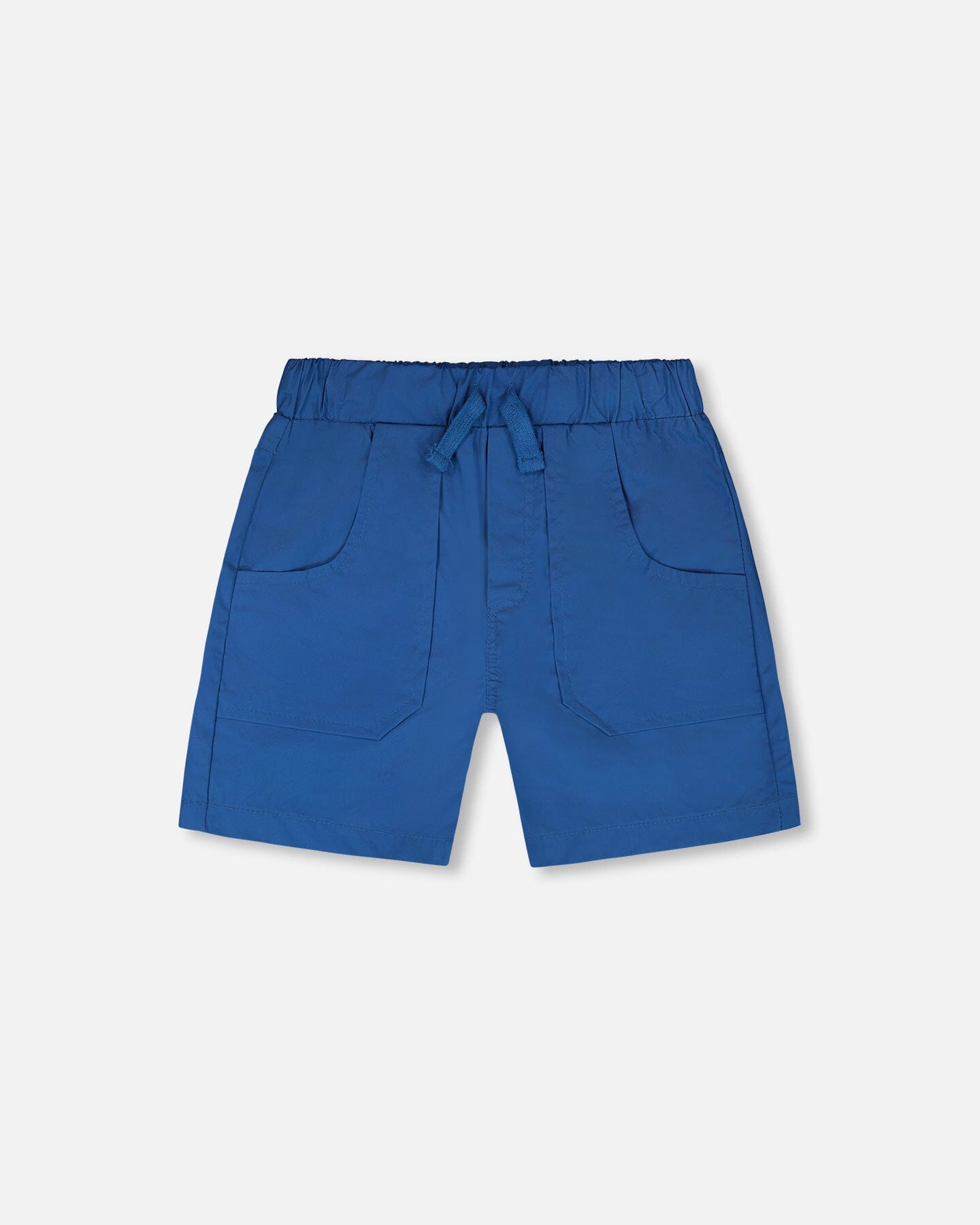 Parachute Shorts With Patch Pockets Dark Blue