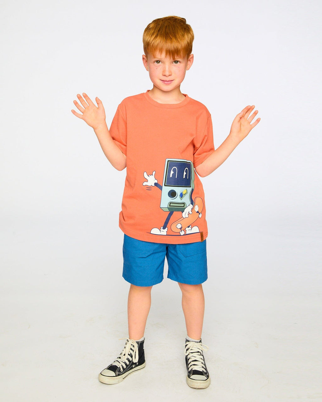 Parachute Shorts With Patch Pockets Dark Blue